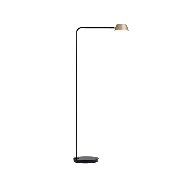 Olo Arched Floor Lamp, Champagne Gold