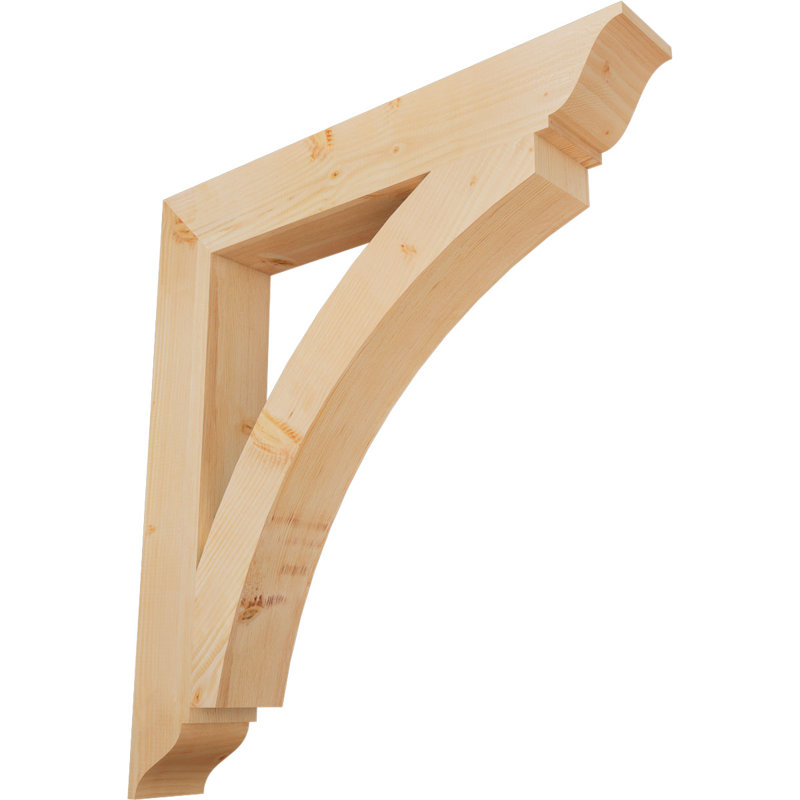 Support lisse 5 1/2 po x P 40 po x H 44 po Thorton, sapin Douglas, H 44 po x l 5,5 po x P 40 po, Sapin de Douglas