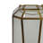 Raha Vintage Lantern with Frosted Glass Panels, Bronze Metal Frame 11 Inch-132922925