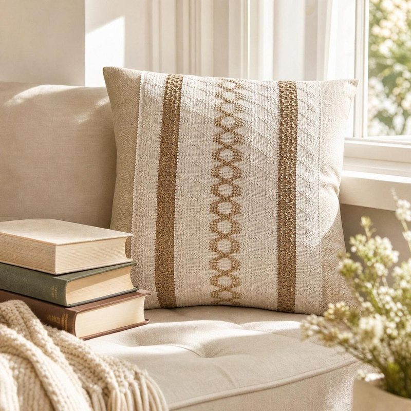 2 pièces de coussins décoratifs 17,7 po x 17,7 po
