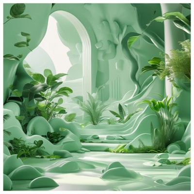 Rideaux de douche Lush Greenery