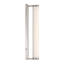 Ensemble de meuble-lavabo à DEL intégré 18 po Yep par Stratum en nickel brossé avec marbre blanc Jazz-388328523-388328565-388328567