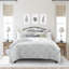 Ensemble de couvre-lit standard en coton 2 pièces Cilia Taupe-73816856