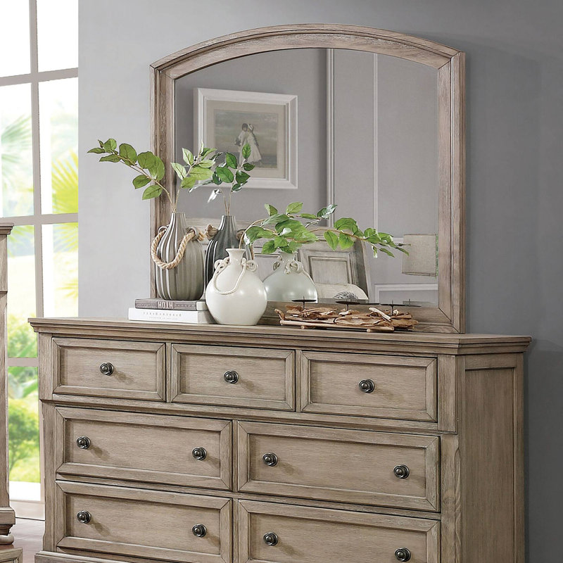 42.4"W Transitional Mirror, Gray