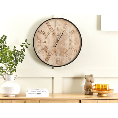 Mcspadden Wood Wall Clock