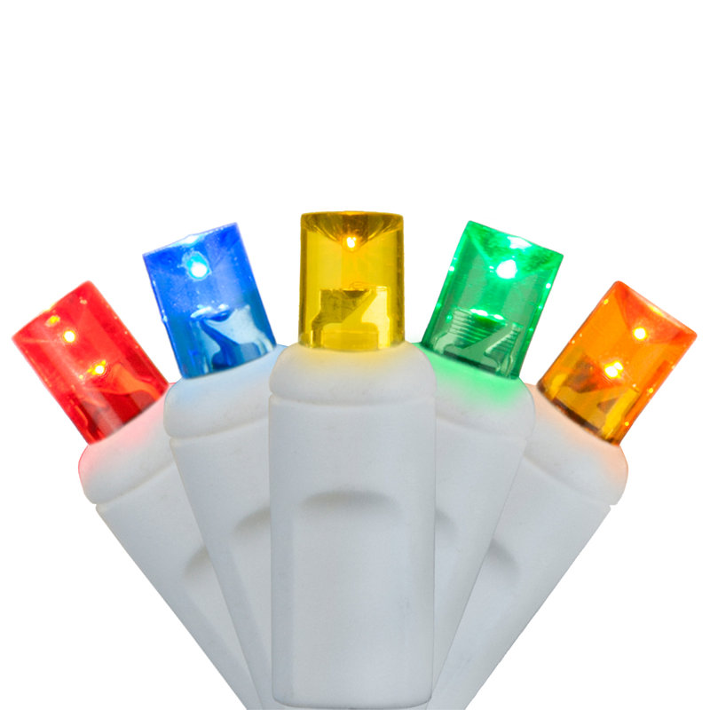 LED Christmas 70 Light String Light, White, 284.4” L, Multicolor