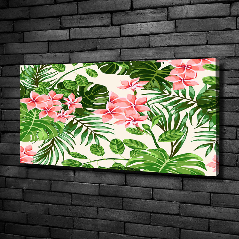 Floral Pattern - Wrapped Canvas Print, Canvas, 50cm H x 100cm W