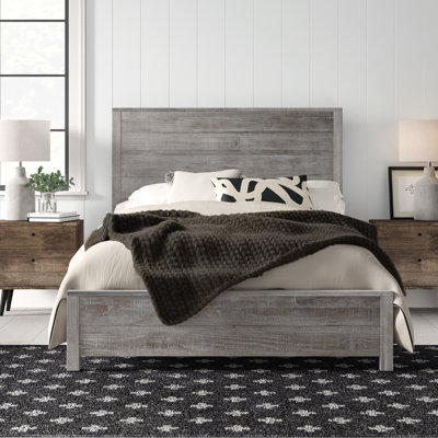 Montauk Solid Wood Panel Bed