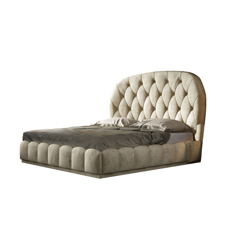 Donza Upholstered Panel Bed, King