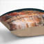 Boat In An Italian Port In Abstract Square Throw Cushion-56280001-56279999