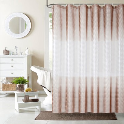 Rideau de douche simple Micheala Ombre