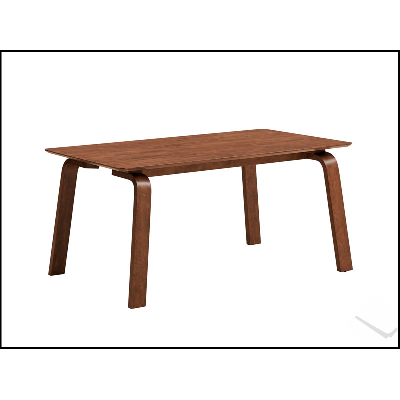 Table de salle à manger extensible au fini noyer Ginny, parfaite pour les expériences culinaires élégantes et fonctionnelles dans n'importe quelle maison.