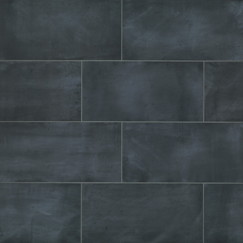 Chateau 12" x 24" Porcelain Concrete Look Wall & Floor Tile, Ocean