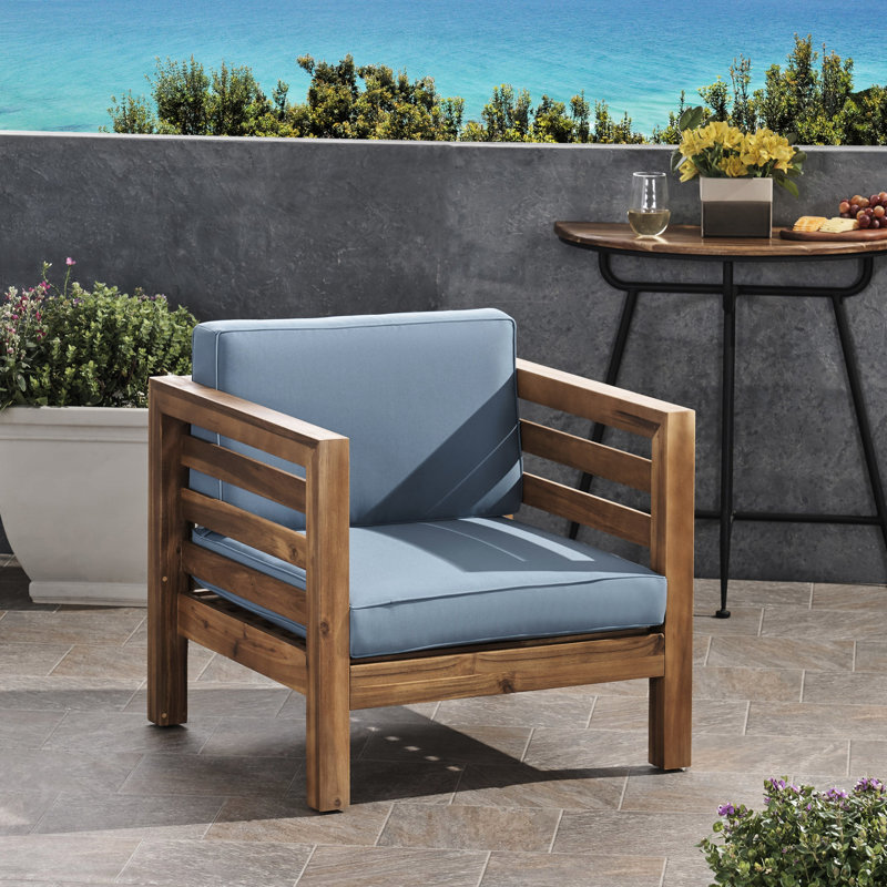 2 fauteuils club Mid-Century modernes - bois, bleu pacane lustre 2 pièces