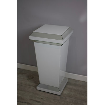 Armiead Glass Top Block End Table