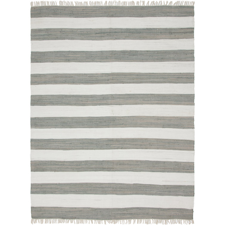 Rinker Cotton Striped Indoor Rug
