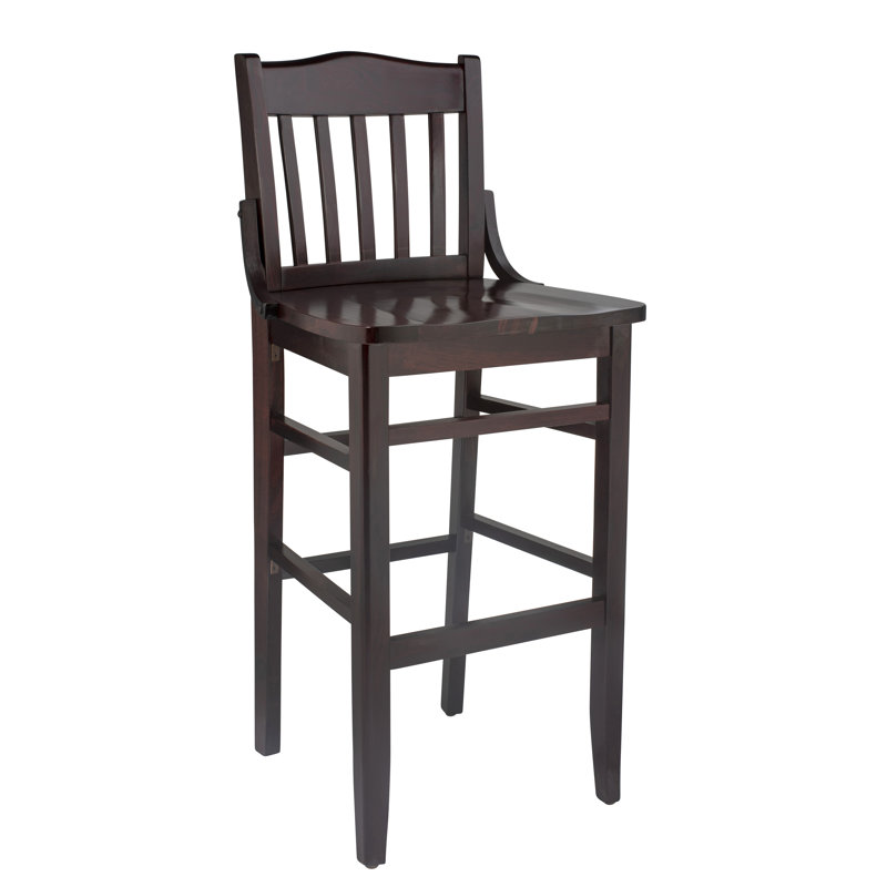 Kershaw Solid Wood Counter Stool, Dark Mahogany, Bar Stool (30" Seat Height)