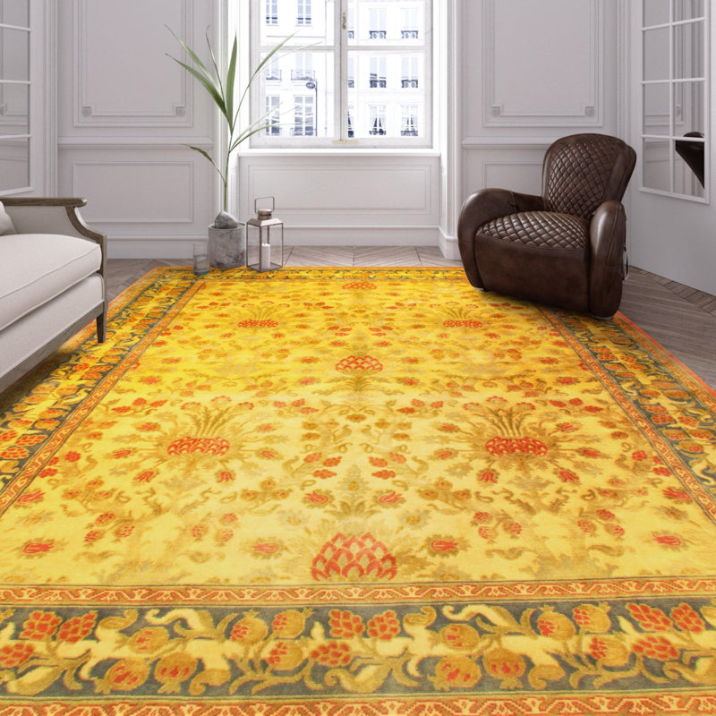 Oriental Area Rug in Beige