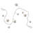 Wool Felt Star Garland with Beaded Accents