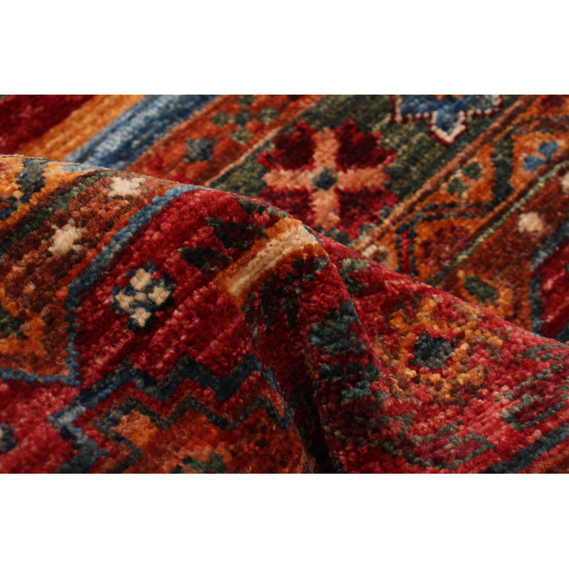 Modern Ersari Red Rug 2'8" x 9'11"