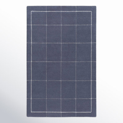 Mallory Hand-Tufted Blue Geometric Rug