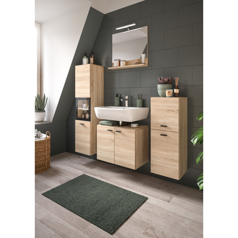 Boston Bathroom Suite, Replica Sonoma Oak