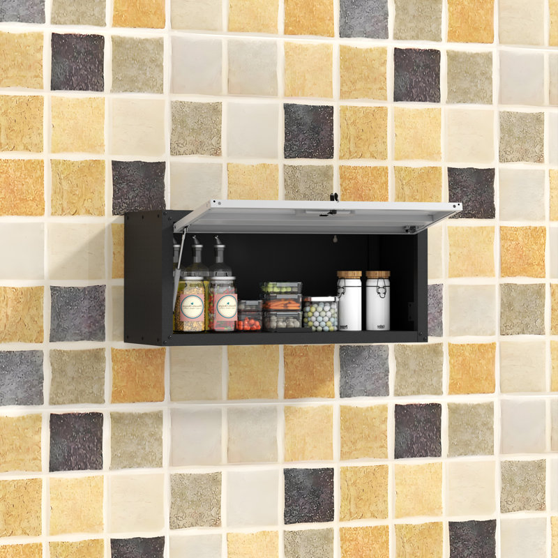 Metal Single Storage Cabinet ( 34.5cm H x 75cm W x 30cm D), Grey