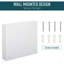 Bathroom Mirrored Cabinet, 24"X22" Steel Frame Medicine Cabinet, Wall-Mounted Storage Organizer With Double Doors