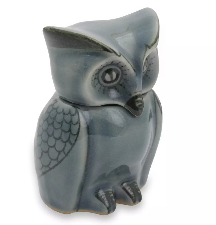 Pot de rangement hibou