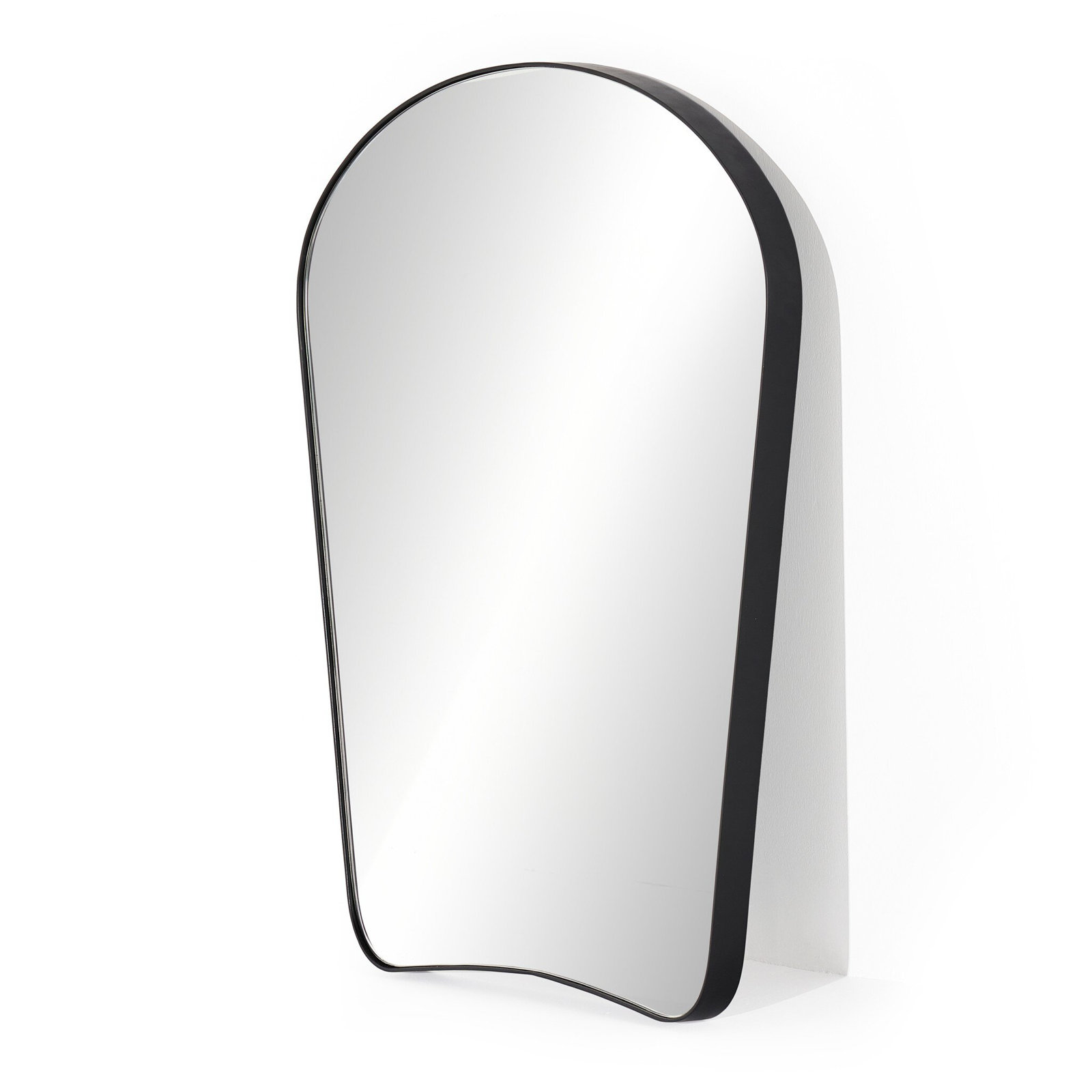 Myerstown Mantel Mirror, 44" x 39", Matte Black