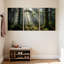 Ensemble de 3 reproductions d'art sur toile Mystic Forest Light Rays Trees Moss Scenic & Cityscapes-579501631