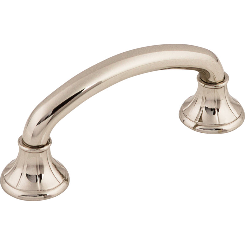 Lund 4" Center to Center Bar pull, Polished Nickel, 4" Center to Center