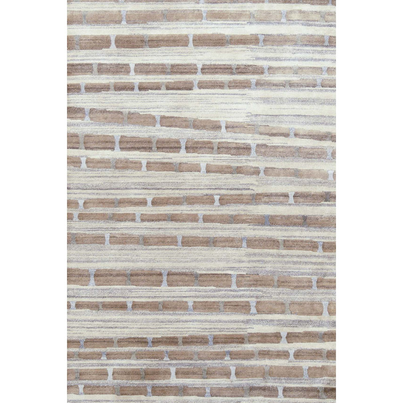 Wool Striped Area Rug