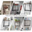 Support mural pour balai avec 3 fentes de rangement, 4 crochets utilitaires, support à vadrouille tout-en-un en bois rustique, organisateur de fournitures de nettoyage et support à outils pour salle de lavage, cuisine, garage, jardin, garde-robe