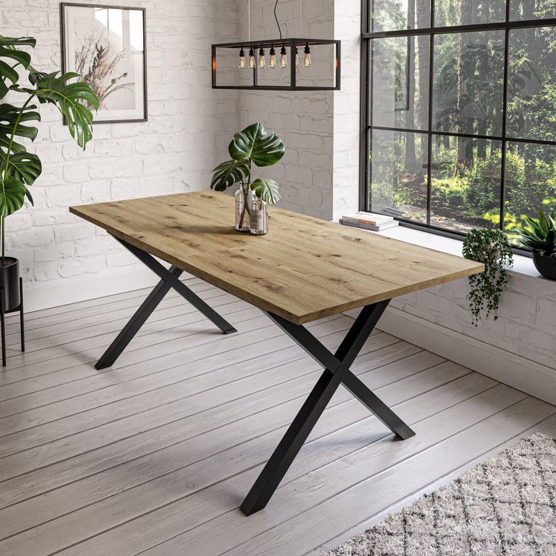 Tirrell Rectangular Restaurant Table, Artisan Oak, 76cm H x 125cm L x 80cm W