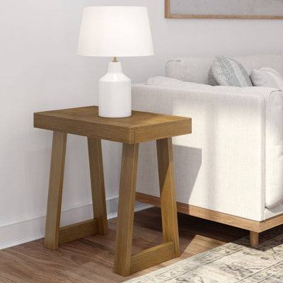 Camy Solid Wood End Table