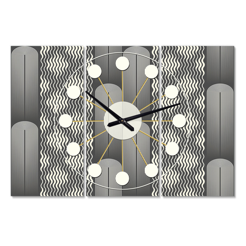 Horloge murale surdimensionnée mimimal ii Mid-Century