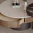 Microcrystalline stone round coffee table set