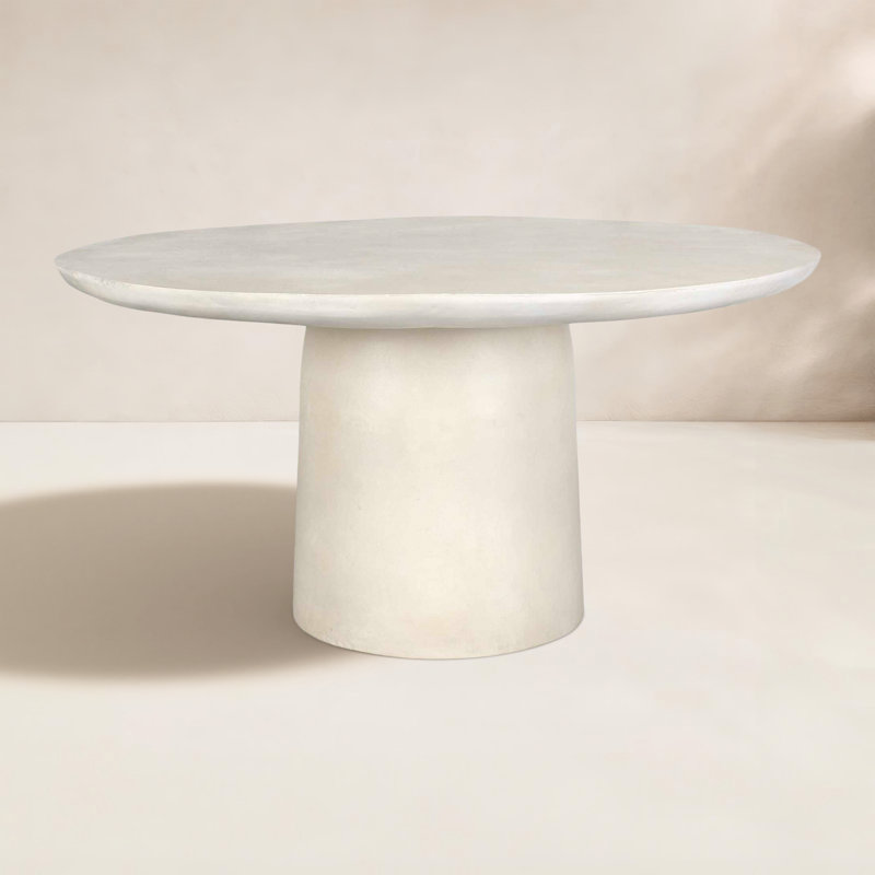 Uttermost Madrone Golden Dark Bronze Outdoor Dining Table, White