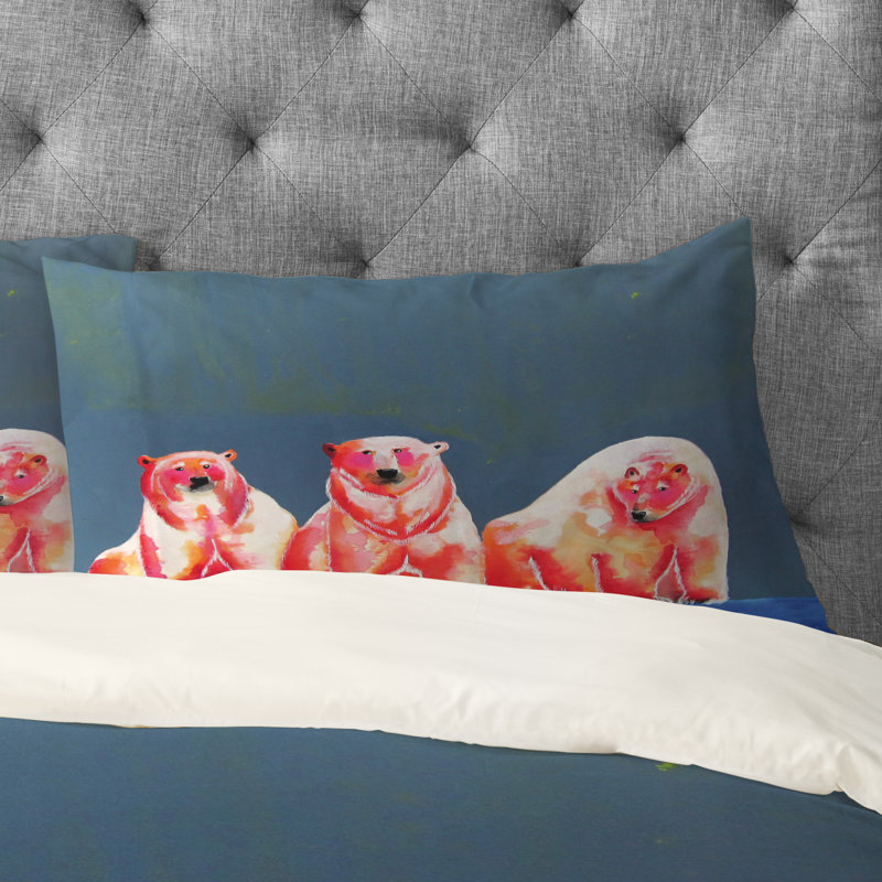 Polarbear Blush Pillowcase, Standard