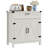 Enochs Freestanding Storage Pantry Furniture w/ Adjustable Shelf for Living Room-1514093313