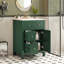 Meuble-lavabo moderne 24 po avec lavabo en céramique, meuble-lavabo pour salle de bain à 2 tiroirs-1878505378