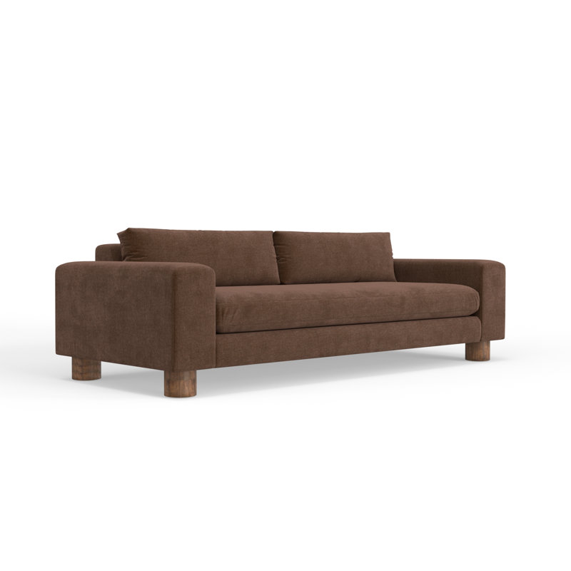 Milo 96 Inch Sofa, Chocolate