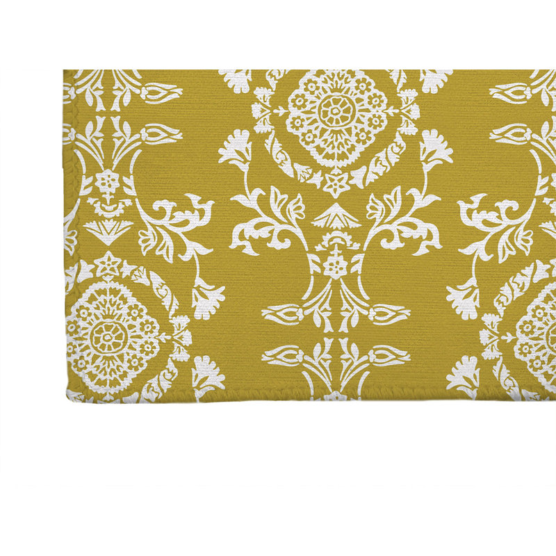 Jackie Soft Step Outdoor Area Rug, Gold, Runner 8' x 2'6"