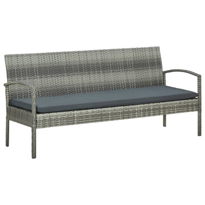 61" Wide Rectangle Patio Sofa with Cushions by Latitude Run