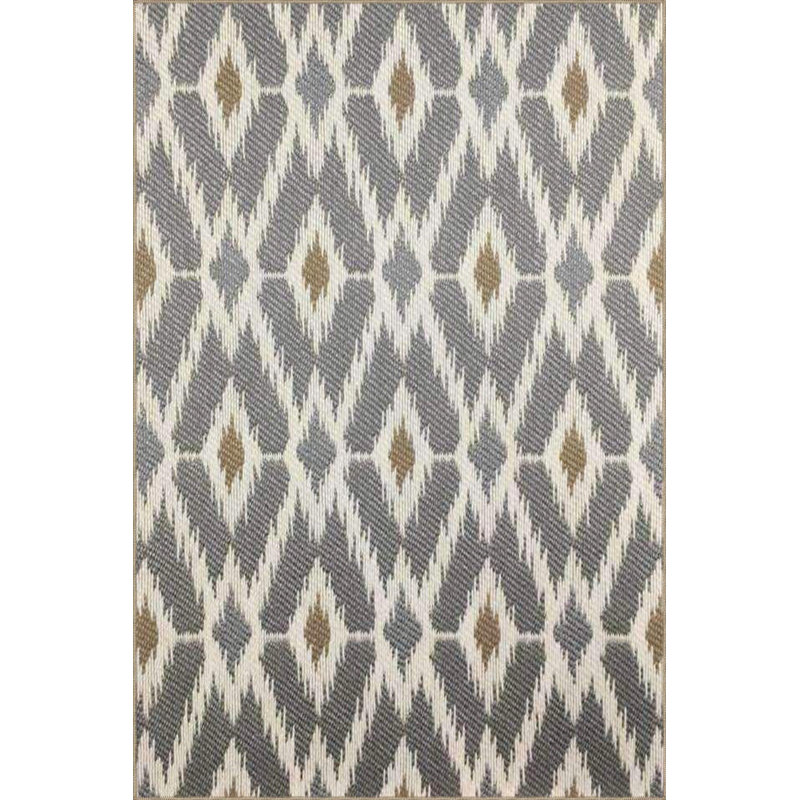 Tapis tissé à motif de losanges lavable à la machine, Tapis de couloir 2 pi 6 po x 6 pi 7 po