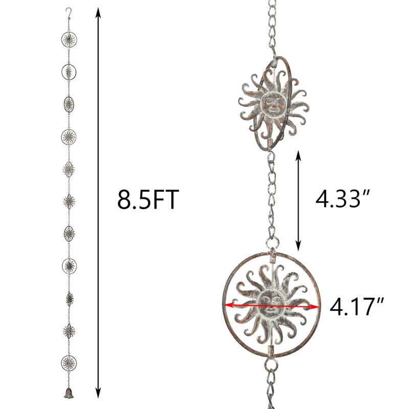 Sun Face Rain Chains