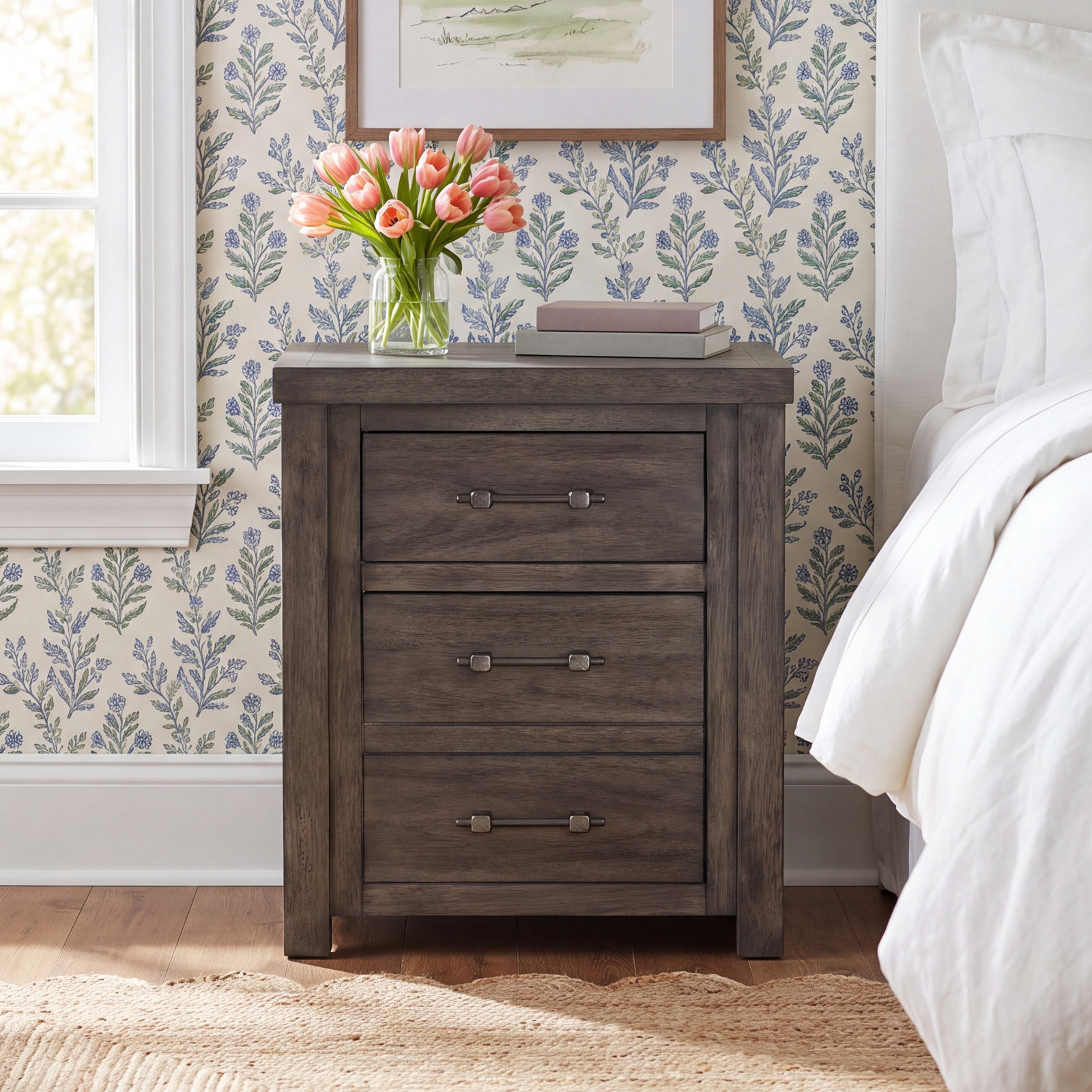 Archie Solid Wood Nightstand