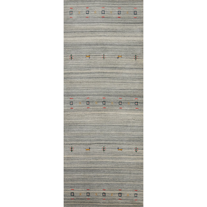 Tapis de couloir tribal oriental 2x8