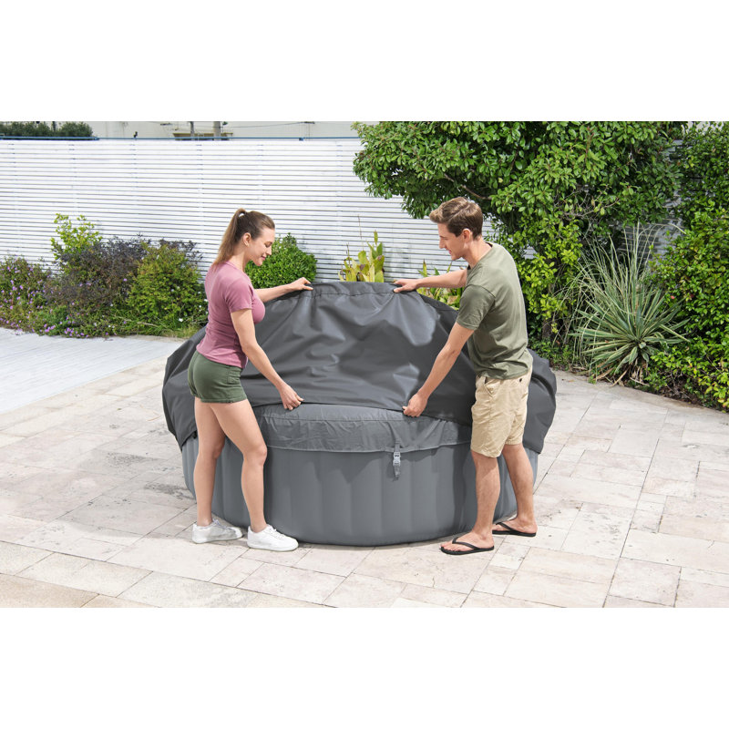 Lay-Z-Spa Energysense  Thermal Round Hot Tub Cover 170Cm (67 In.), 71cm H x 216cm W x 216cm D